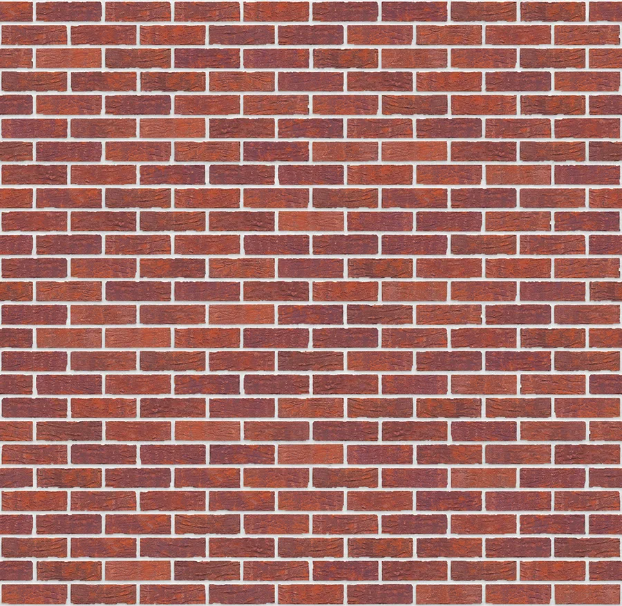 Radiant Sunset thin brick with White joints