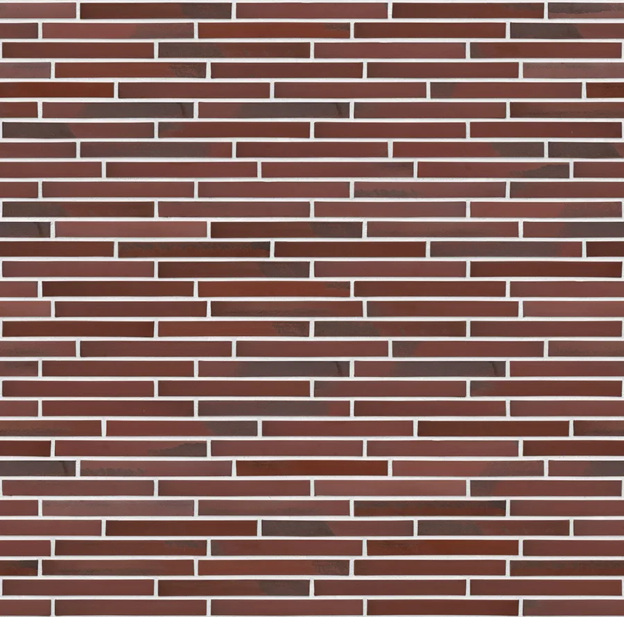 Red Zeppelin thin brick with White joints