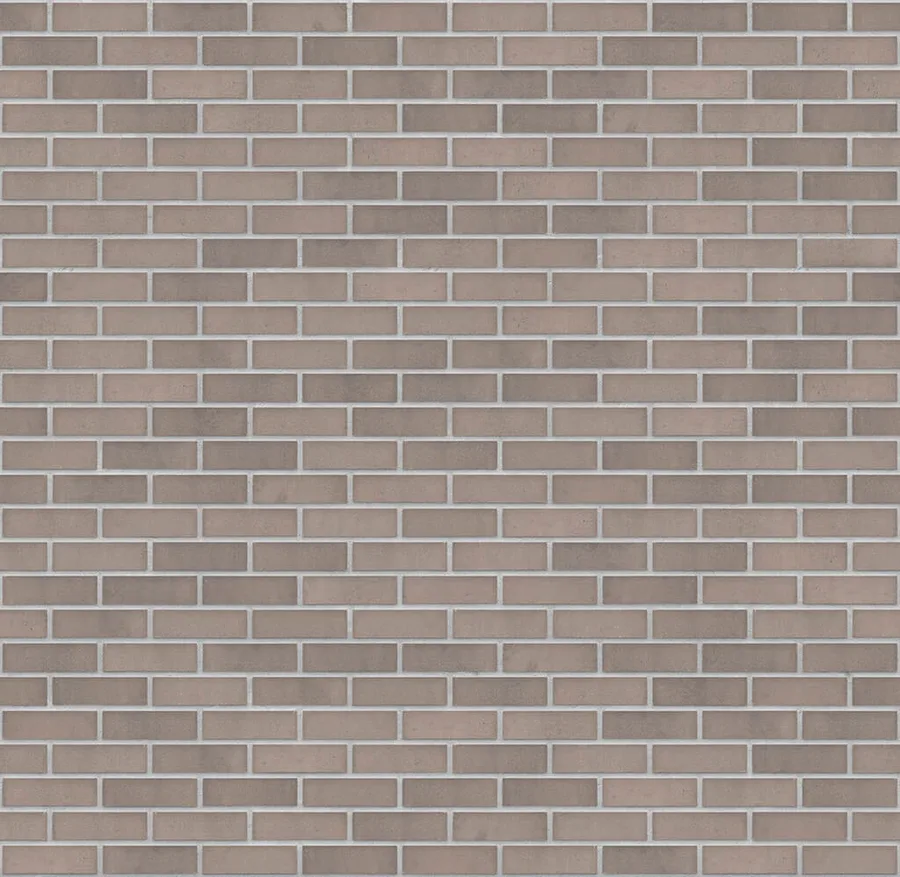 Silver Fox thin brick with Light Gray joints