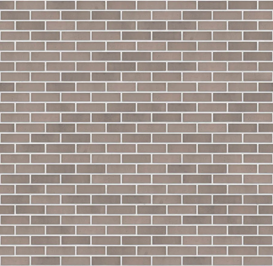 Silver Fox thin brick with White joints