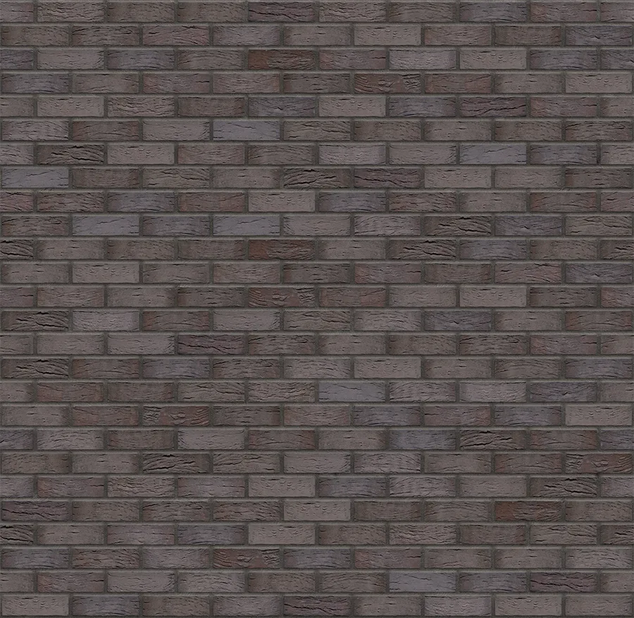 Silver Rose thin brick with Charcoal joints