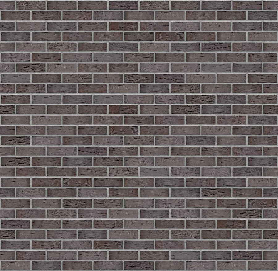 Silver Rose thin brick with Medium Gray joints