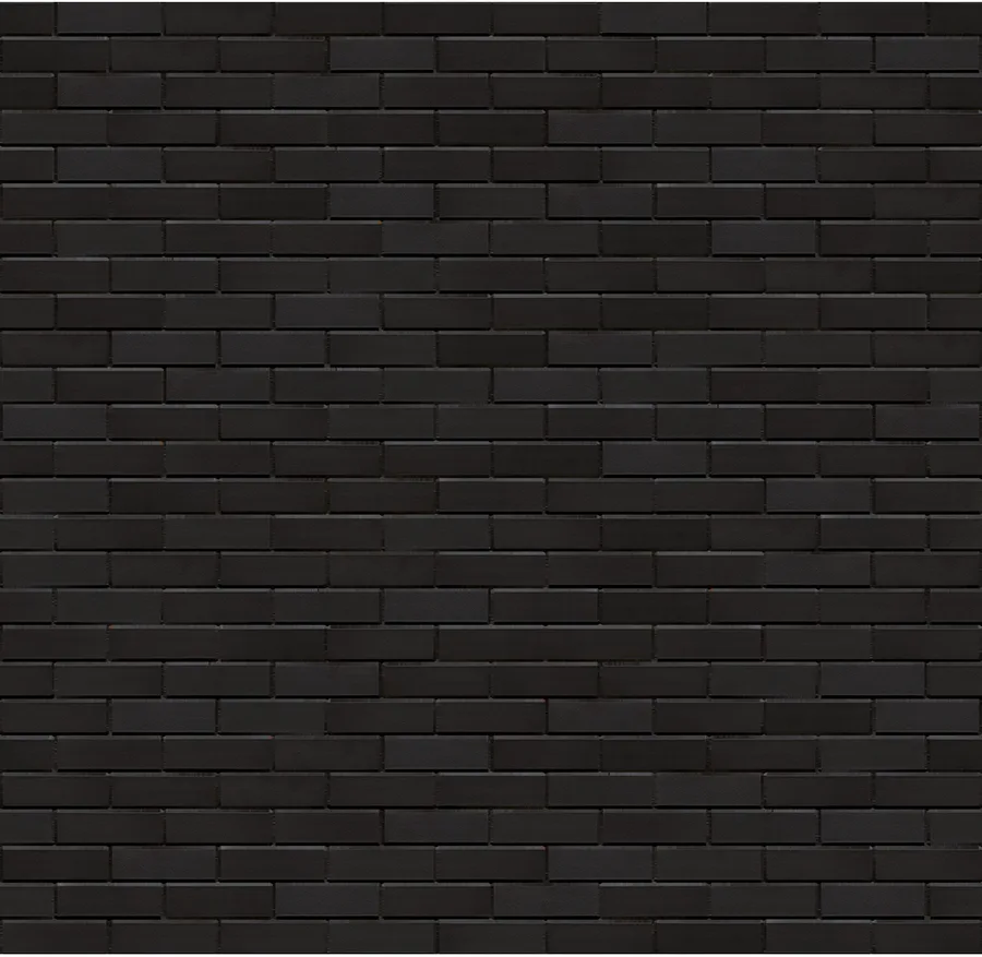 Super Black thin brick with White joints