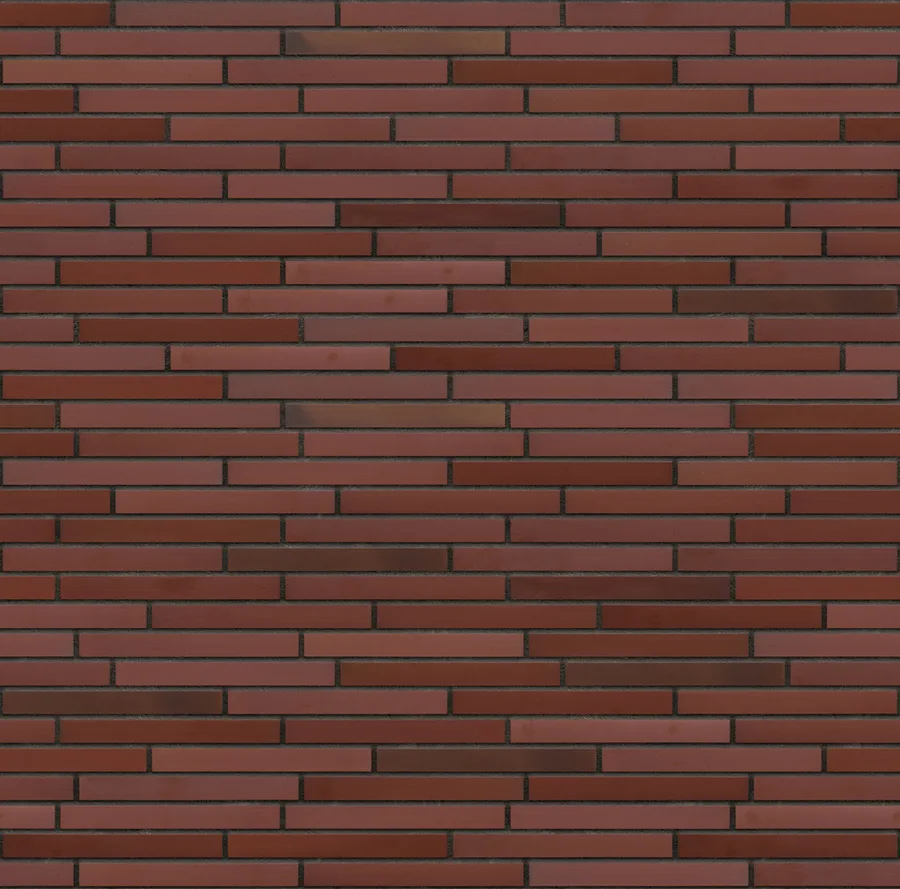 Tibetan Flame thin brick with Charcoal joints