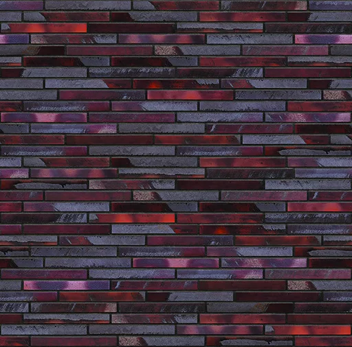 Valyria Stone thin brick with Charcoal joints