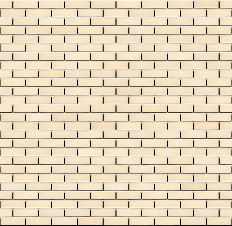 Vanilla Sky thin brick with White joints