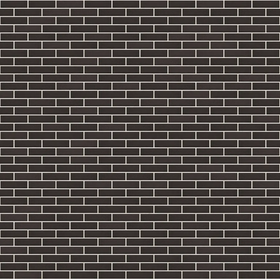 Volcanic Black thin brick with Tan joints
