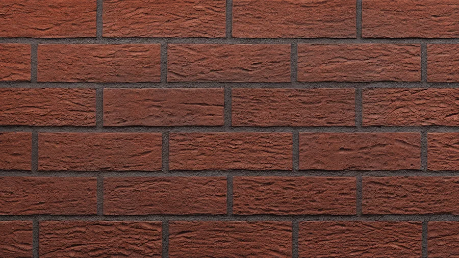 King Klinker Brilliant Cedar thin brick, Expanded Modular