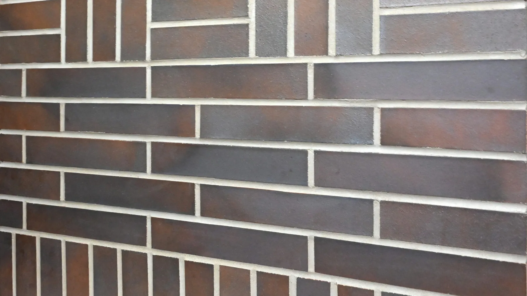 MetroBrick 84F Ironstone thin brick on a finished wall