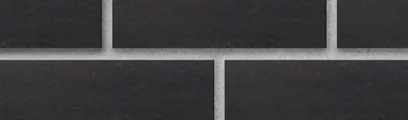 Glazed Black SN8 thin brick by Endicott