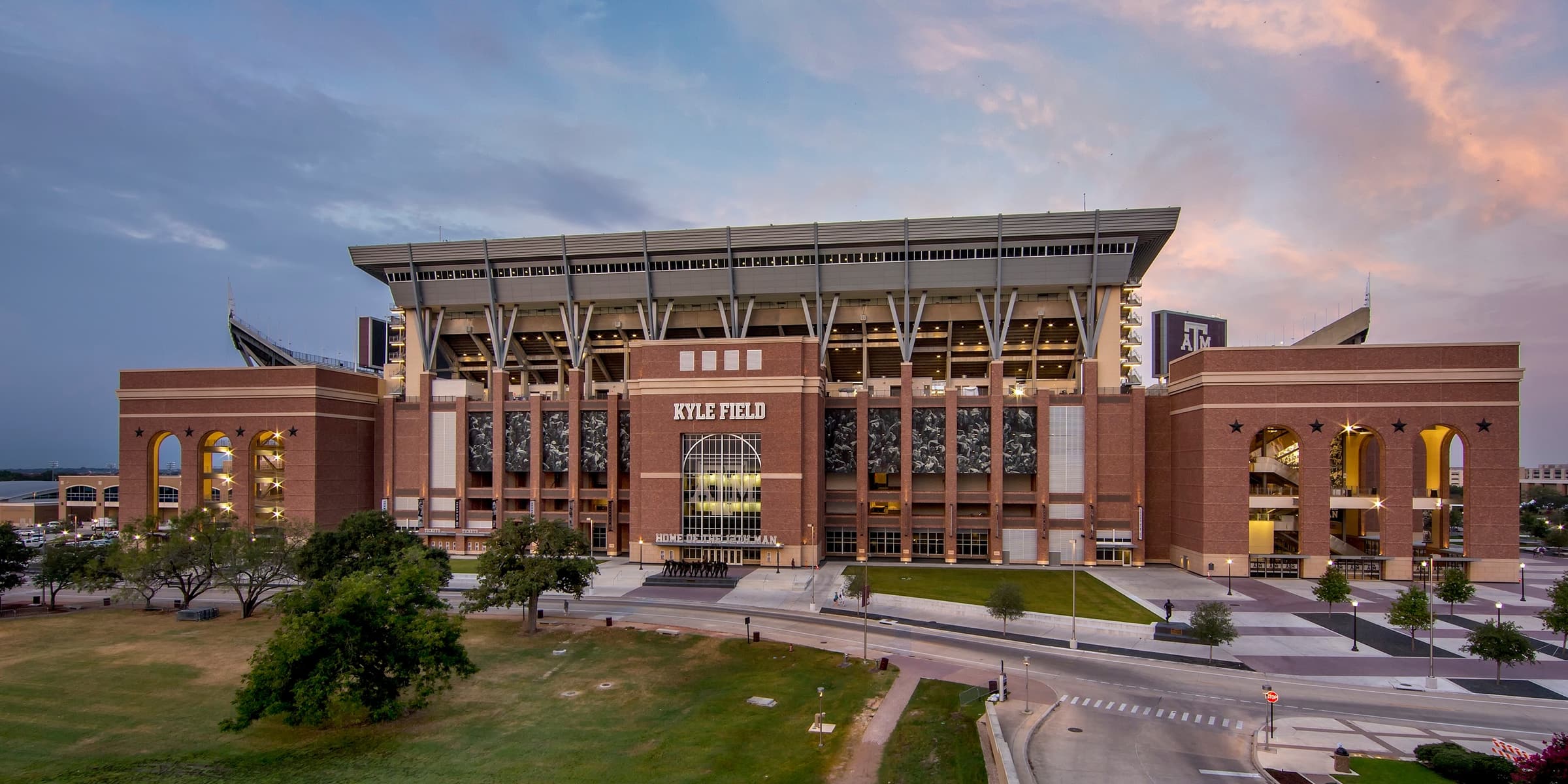 Texas A&M Kyle Field stadium, faced in embedded thin brick precast panels