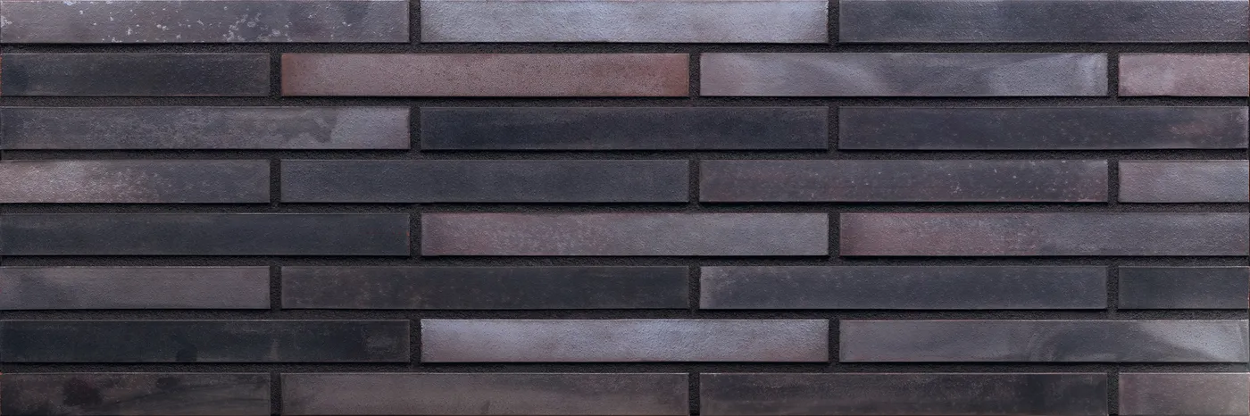 King Klinker Obsidian Shadow thin brick, long format