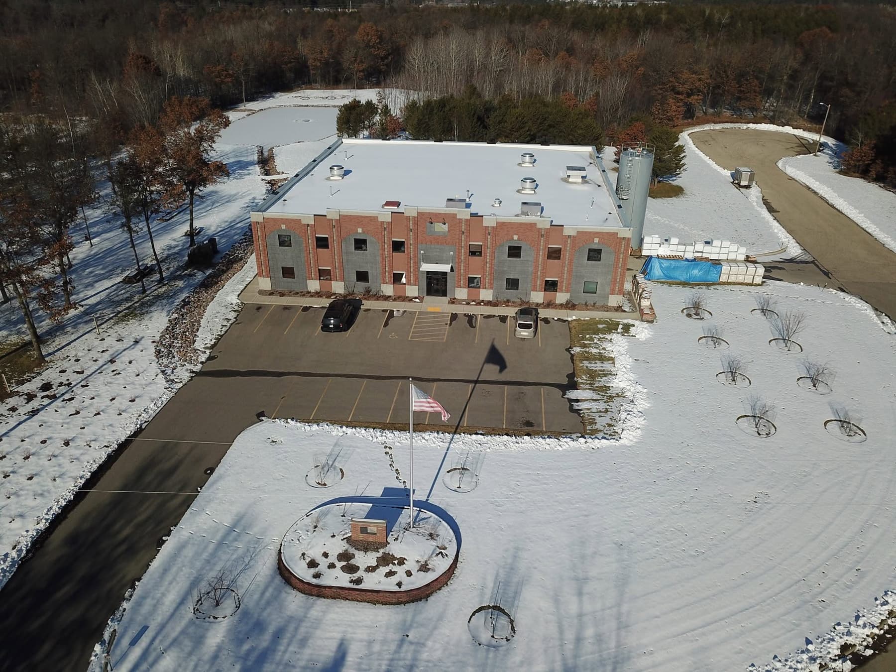 The Advanced Formliners plant in Sparta, Wisconsin, from the air