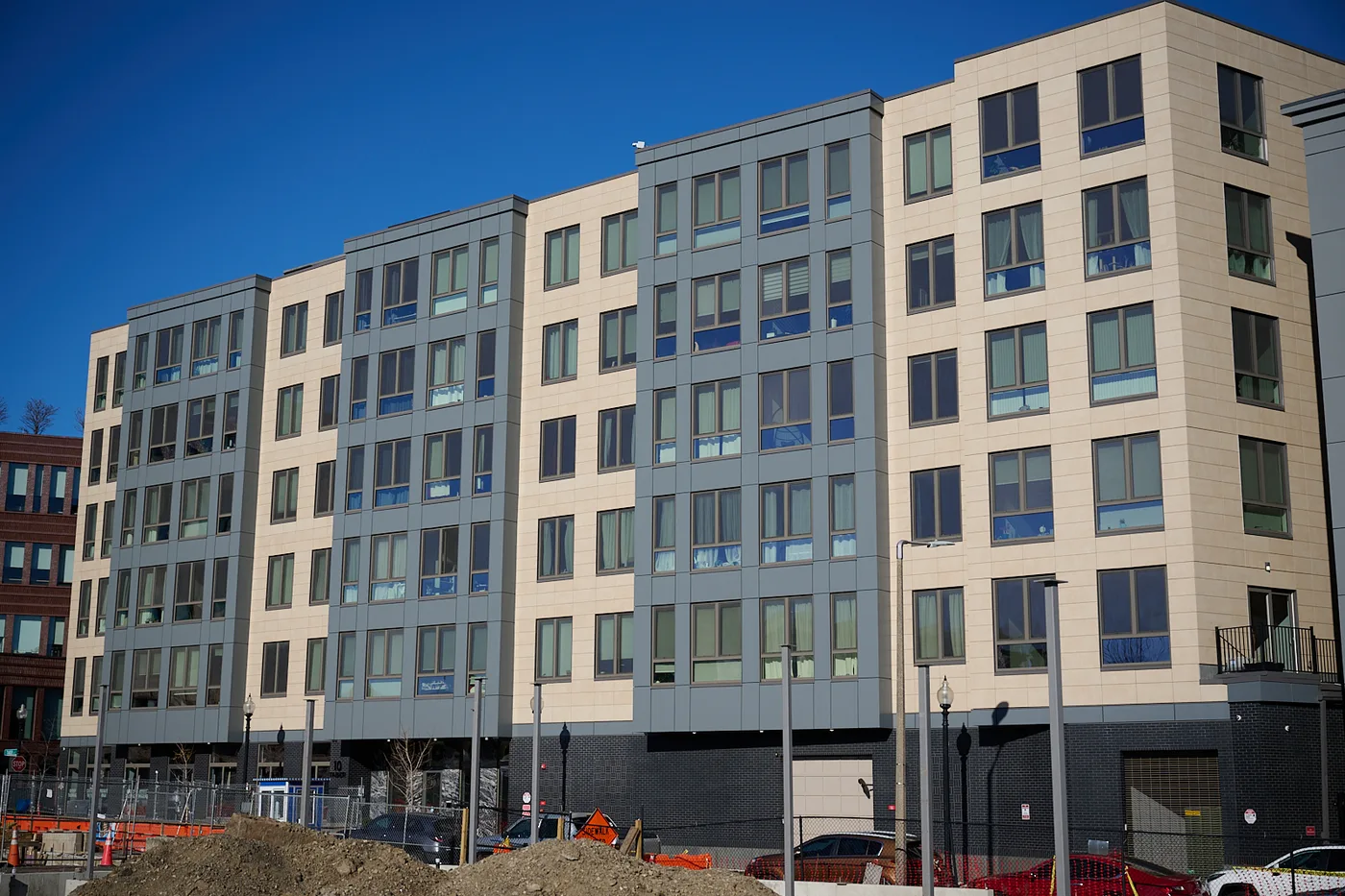 10 Taber Street, Nubian Square, Boston, faced in King Klinker thin brick