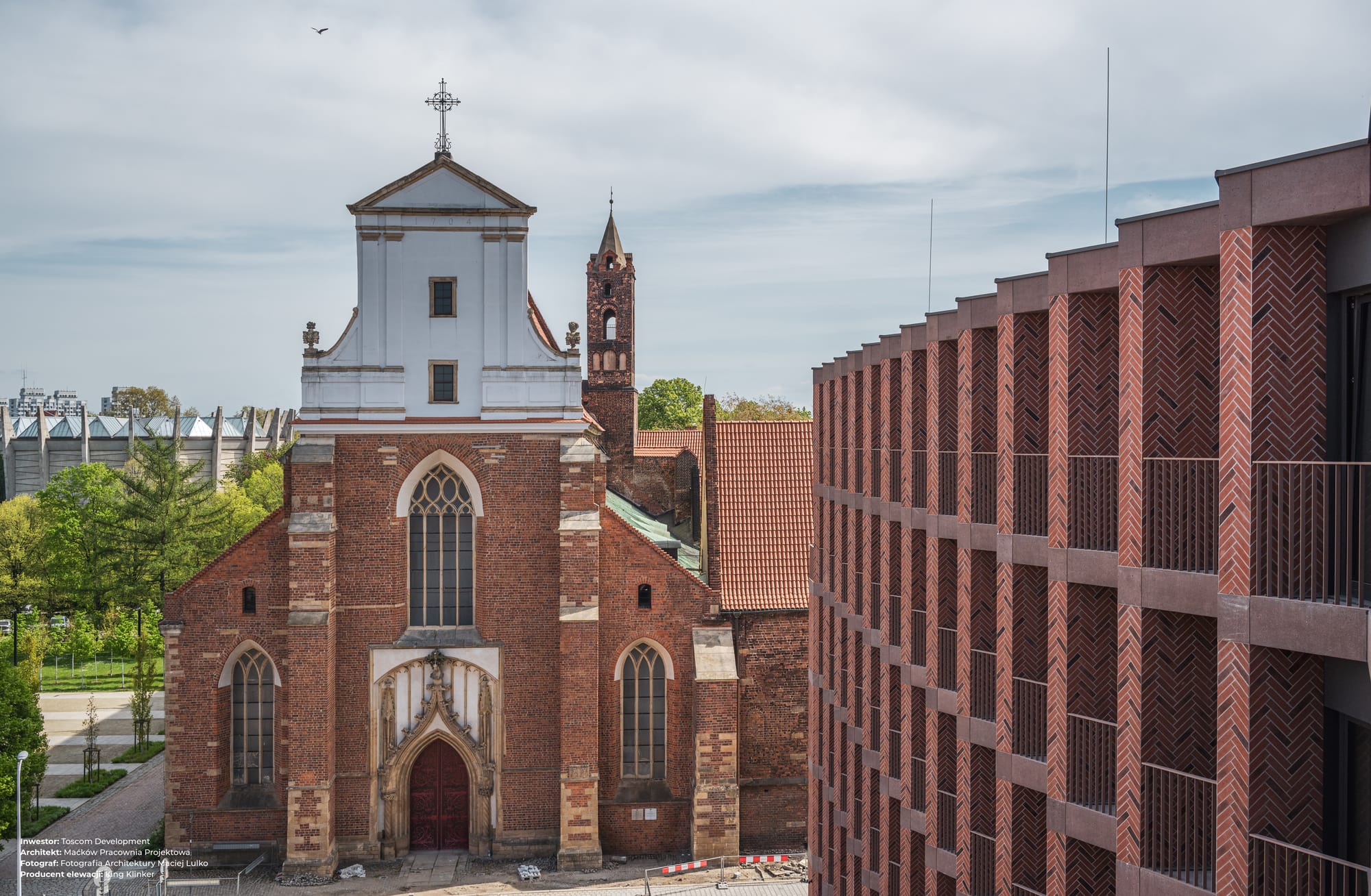 King Klinker brick slips, Bernardyńska apartments, Wrocław, Poland