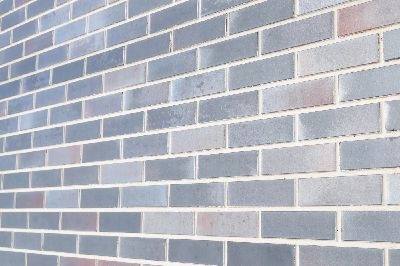 King Klinker thin brick faces up close, Cadott School Library, Wisconsin