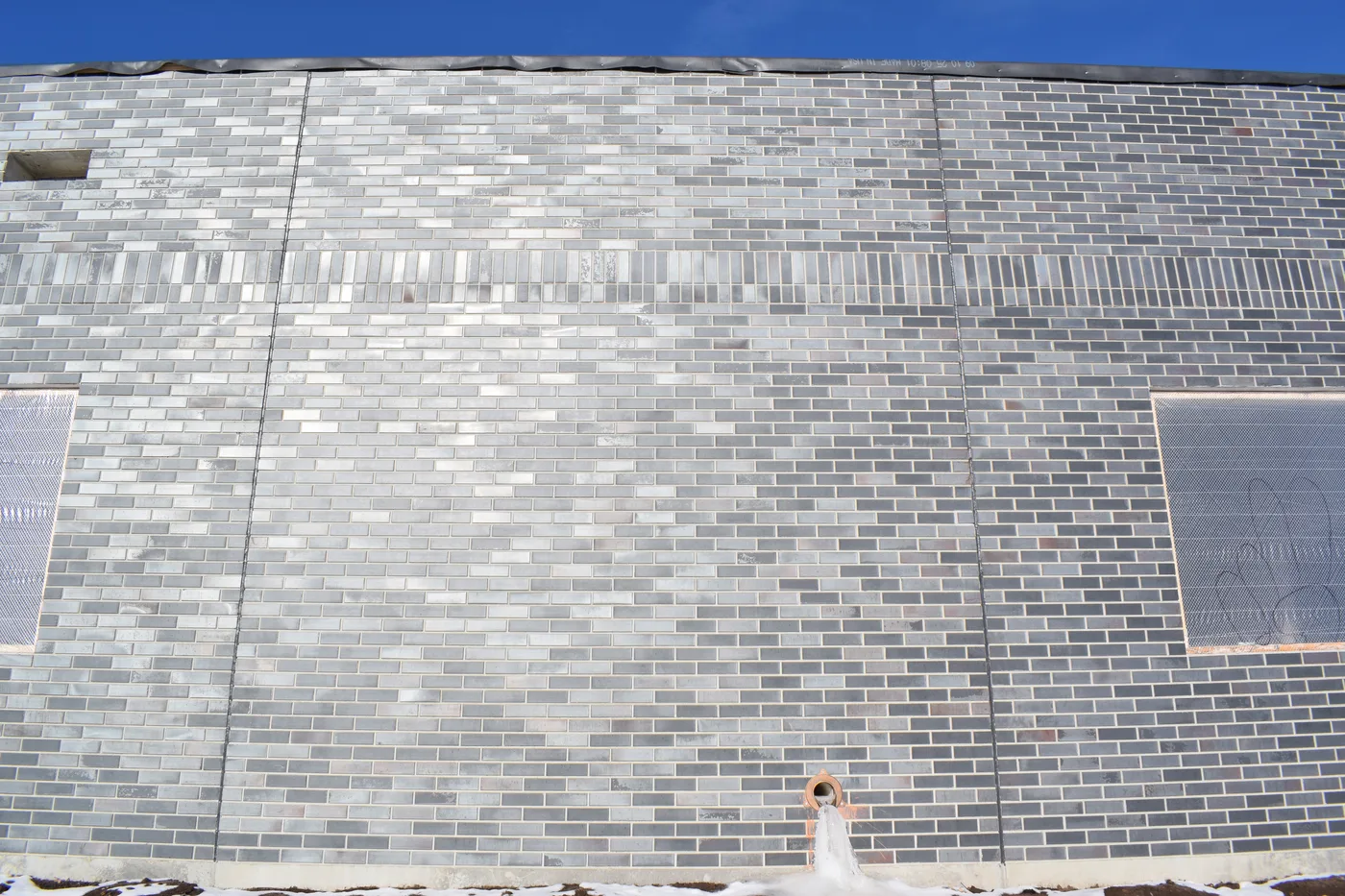 King Klinker thin brick, school library, Cadott, Wisconsin