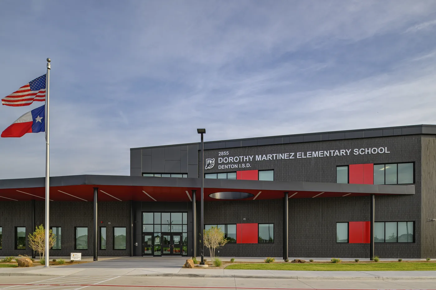Dorothy Martinez Elementary School, Little Elm, Texas, faced in King Klinker Black Heart