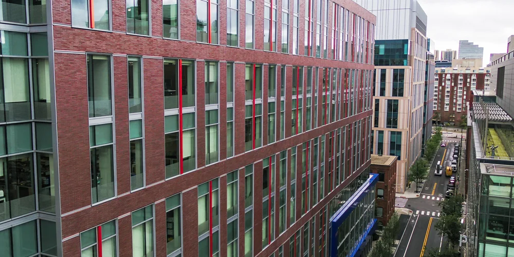 Endicott thin brick, 50-60 Binney, Cambridge, Massachusetts