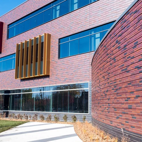 Augsburg University - Hagfors Center For Science, Business & Religion, Minneapolis, Minnesota, faced in Endicott Manganese Ironspot, Dark Ironspot, Medium Ironspot #46