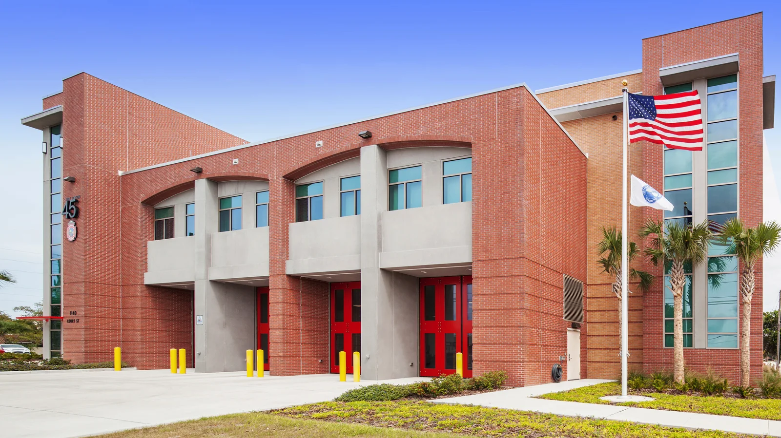 Endicott thin brick, Clearwater Fire Station #45, Clearwater, Florida