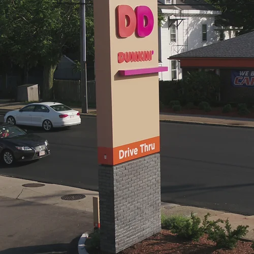 Dunkin' Donuts, Boston, Massachusetts, faced in Endicott Manganese Ironspot