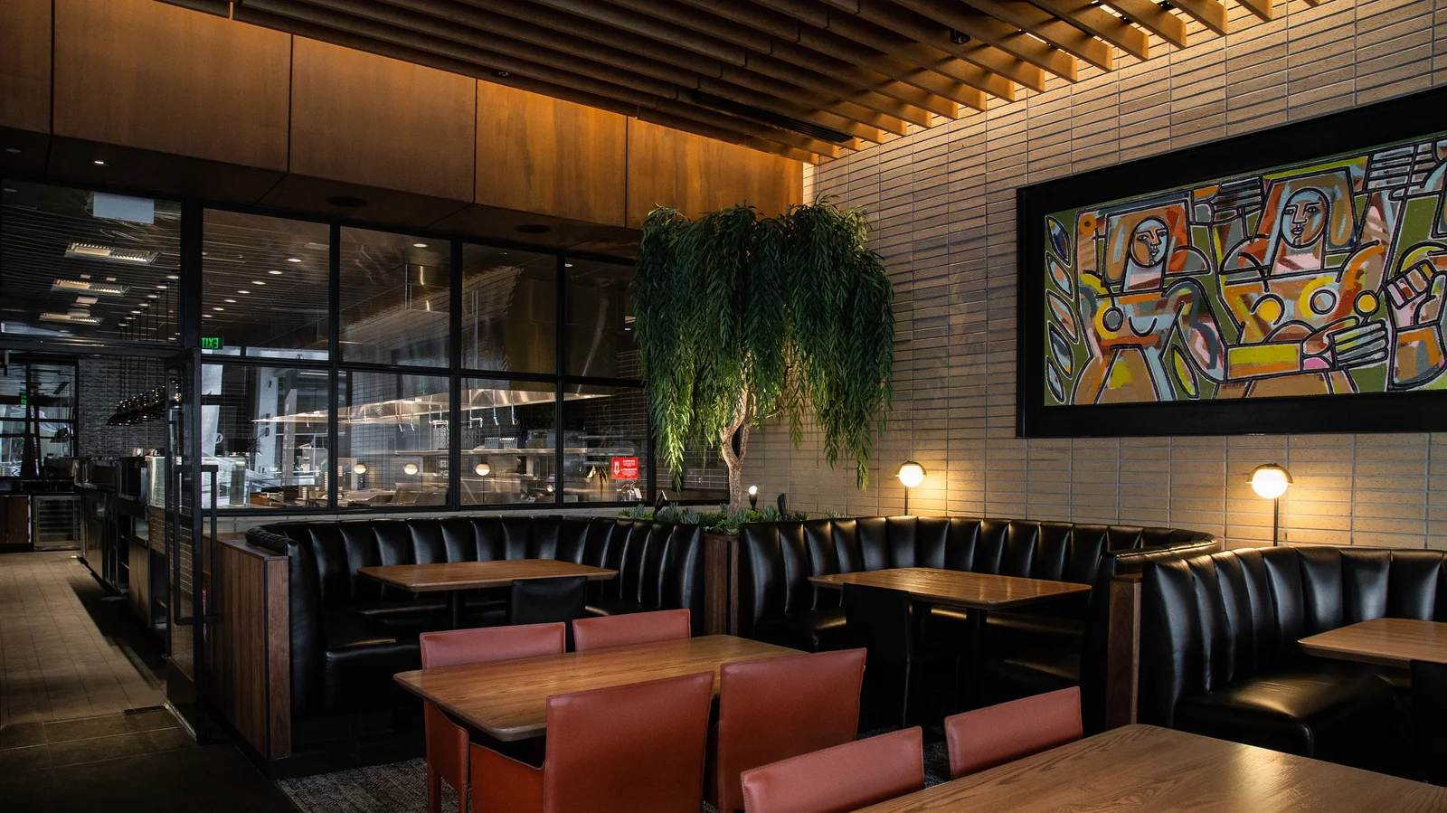 Endicott thin brick, Joey DTLA Restaurant, Los Angeles, California