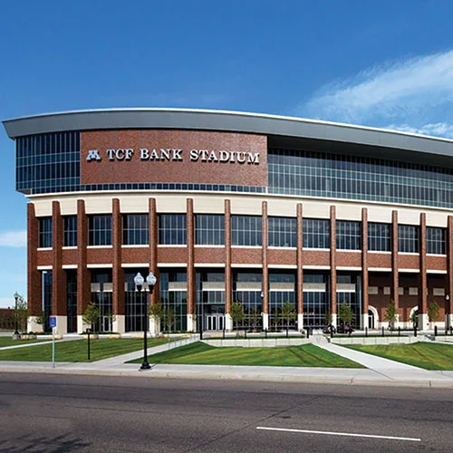TCF Bank Stadium, Minneapolis, Minnesota, faced in Endicott Sienna Ironspot, Medium Ironspot #77