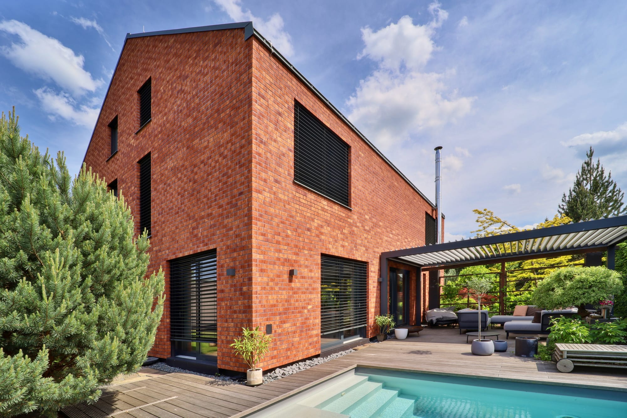 King Klinker brick slips, Family house, Czech Republic, Czech Republic