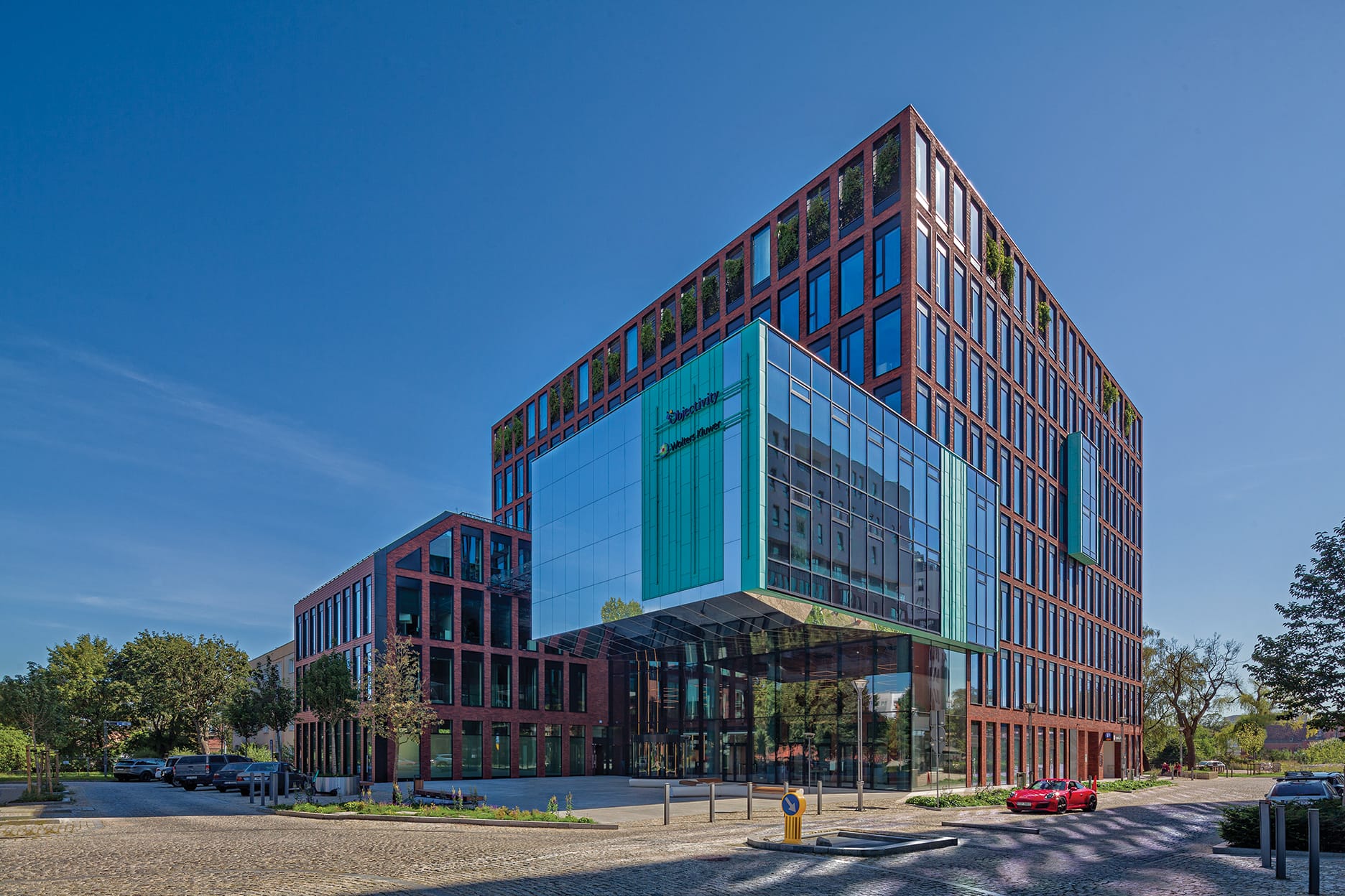 King Klinker Street Life brick slips, GATO office building, Gdańsk