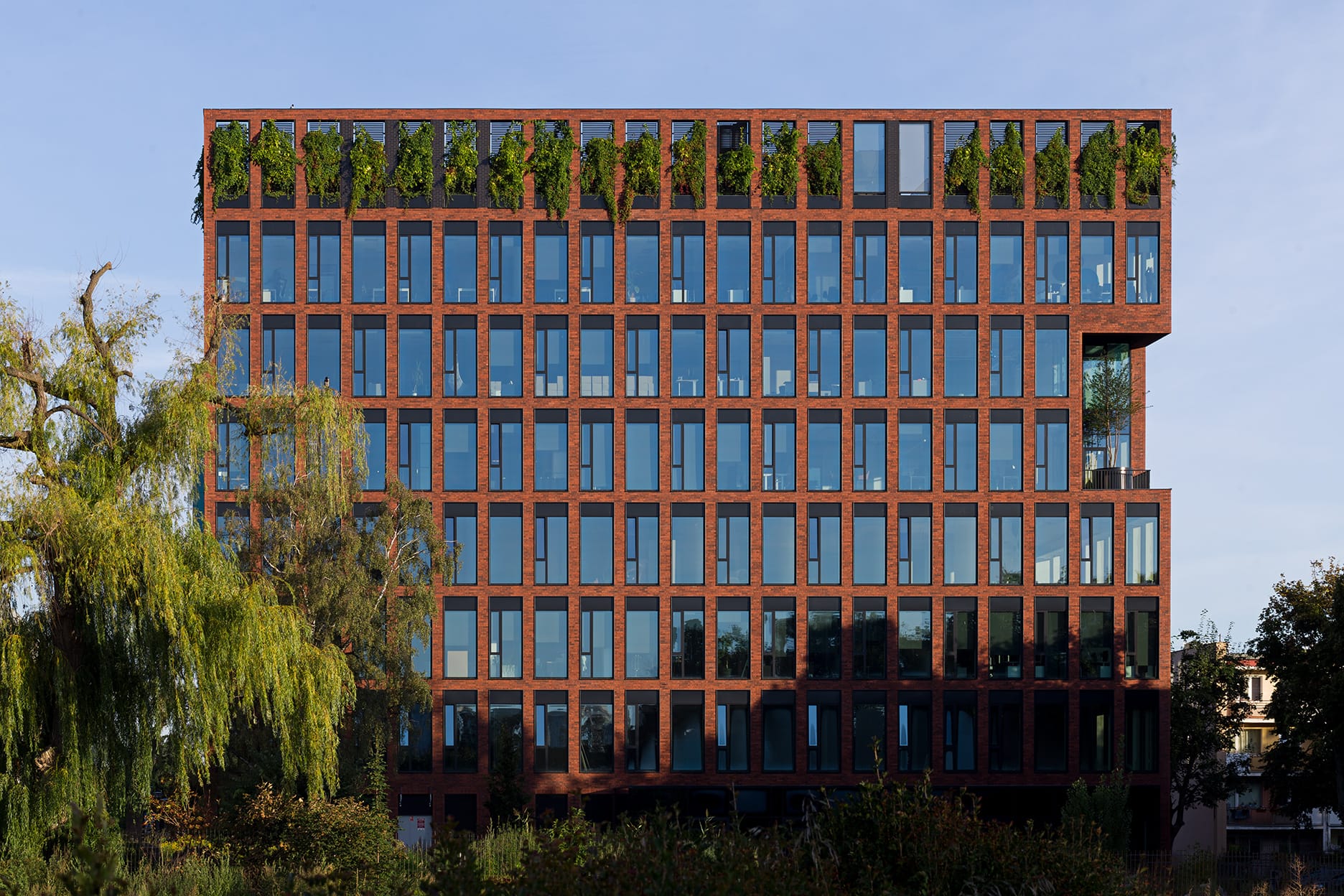 King Klinker brick slips, GATO office building, Gdańsk, Poland