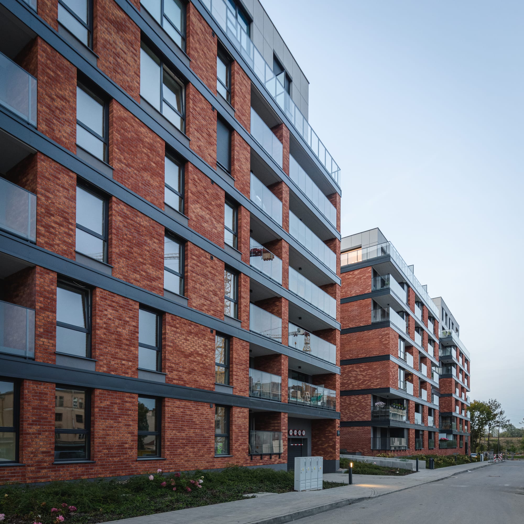 King Klinker brick slips, Goplana apartments, Poznań, Poland