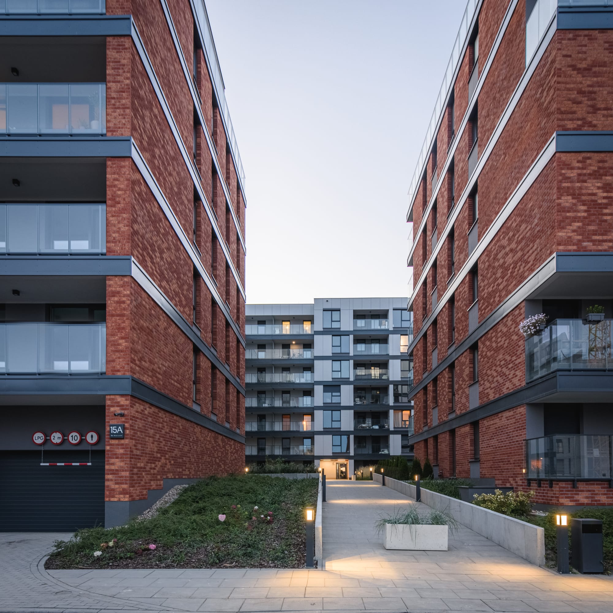 King Klinker brick slips, Goplana apartments, Poznań, Poland