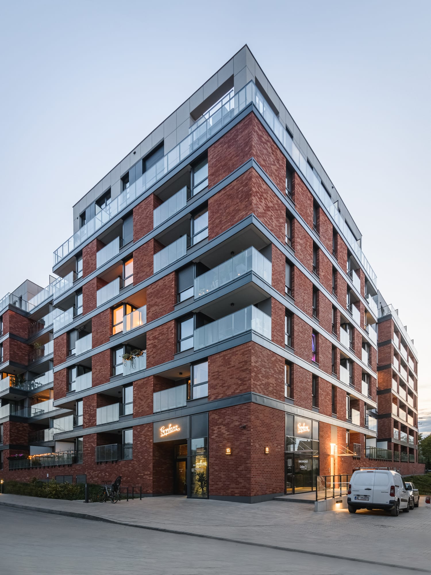 King Klinker brick slips, Goplana apartments, Poznań, Poland