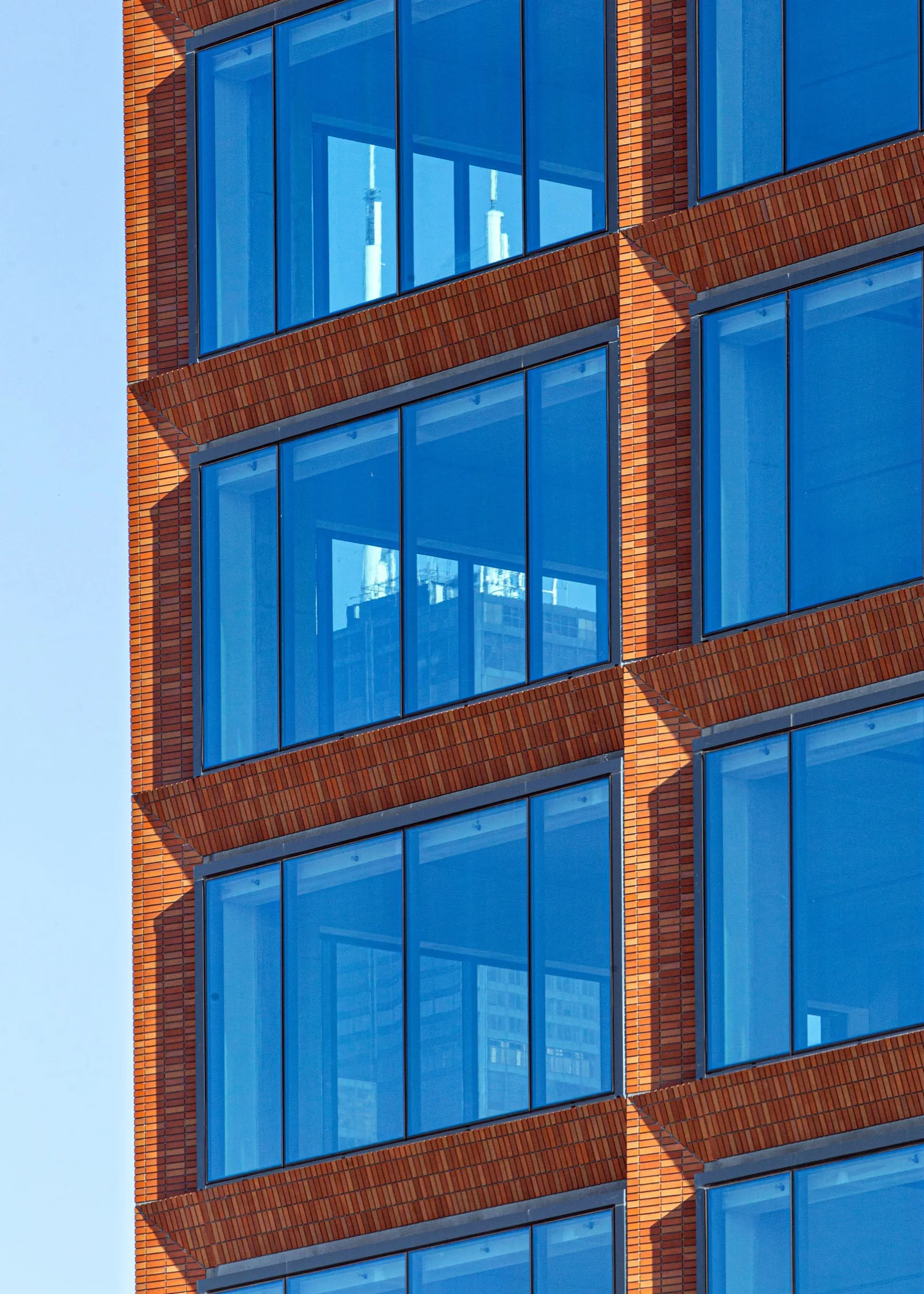 MetroBrick thin brick, precast, Sangamon Office Building, 