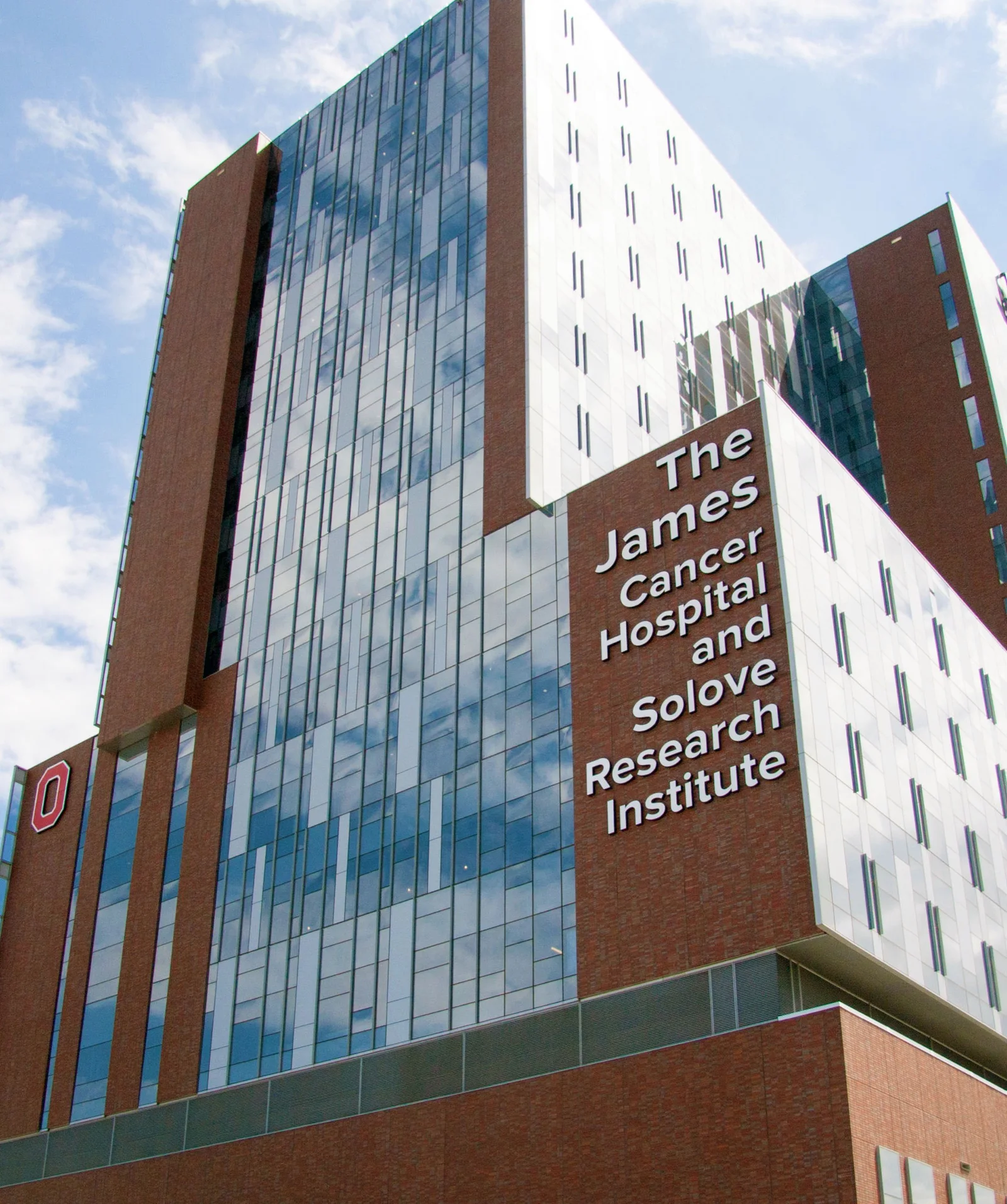 The James Cancer Hospital & Solove Research Institute, MetroBrick 320 Schoolhouse Red, 330 Burgundy, 350 Main Street Flashed, 365 Schoolhouse Red Flashed, 458 Brownstone Flashed