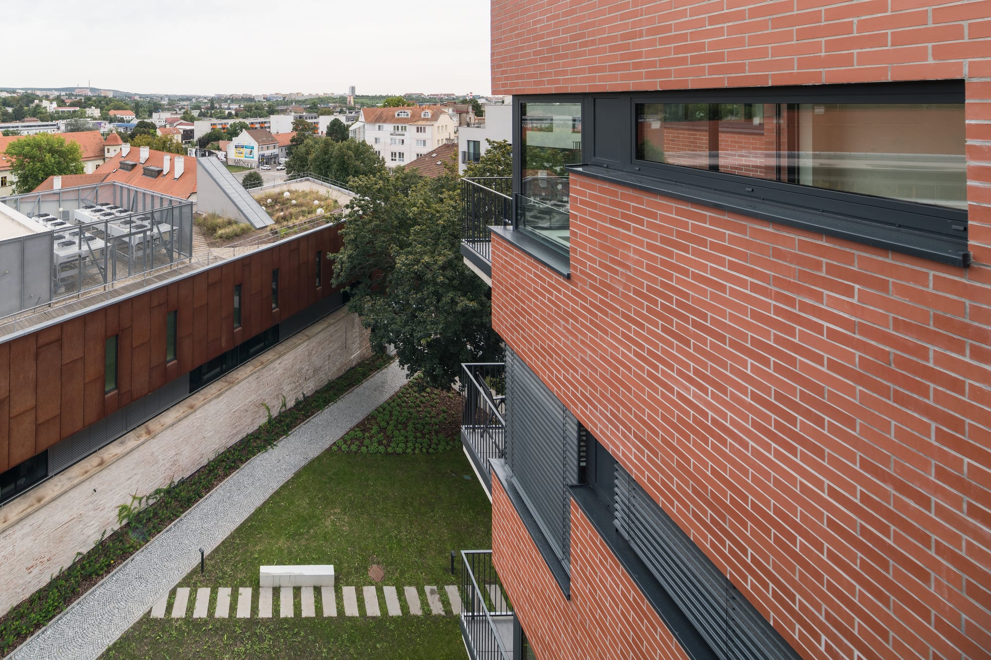 King Klinker brick slips, Old Brewery Residence, Brno, Czech Republic