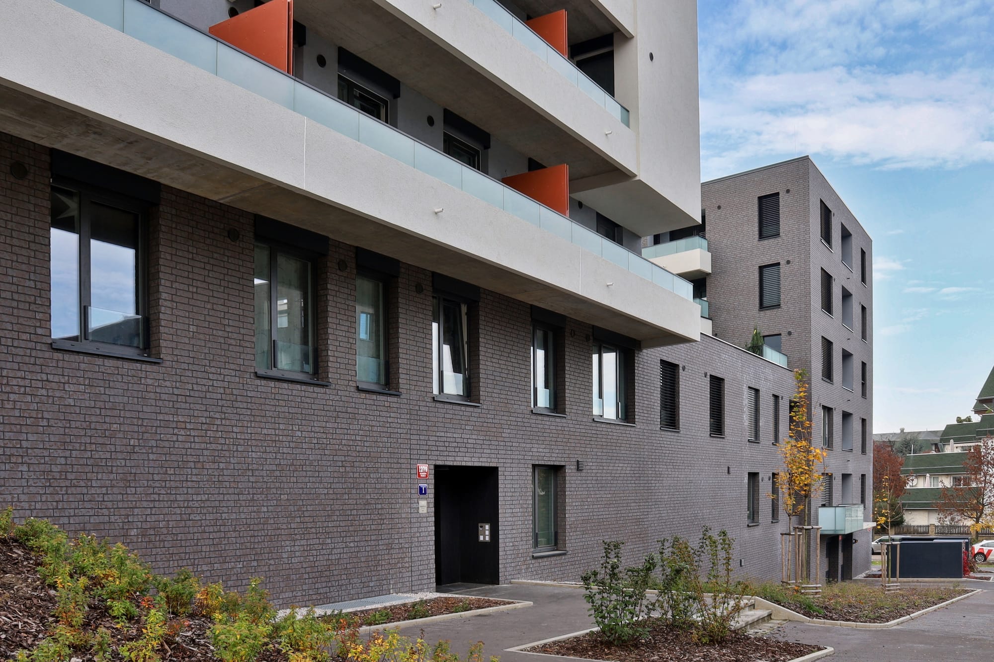 King Klinker brick slips, Ranta apartments, Prague, Czech Republic