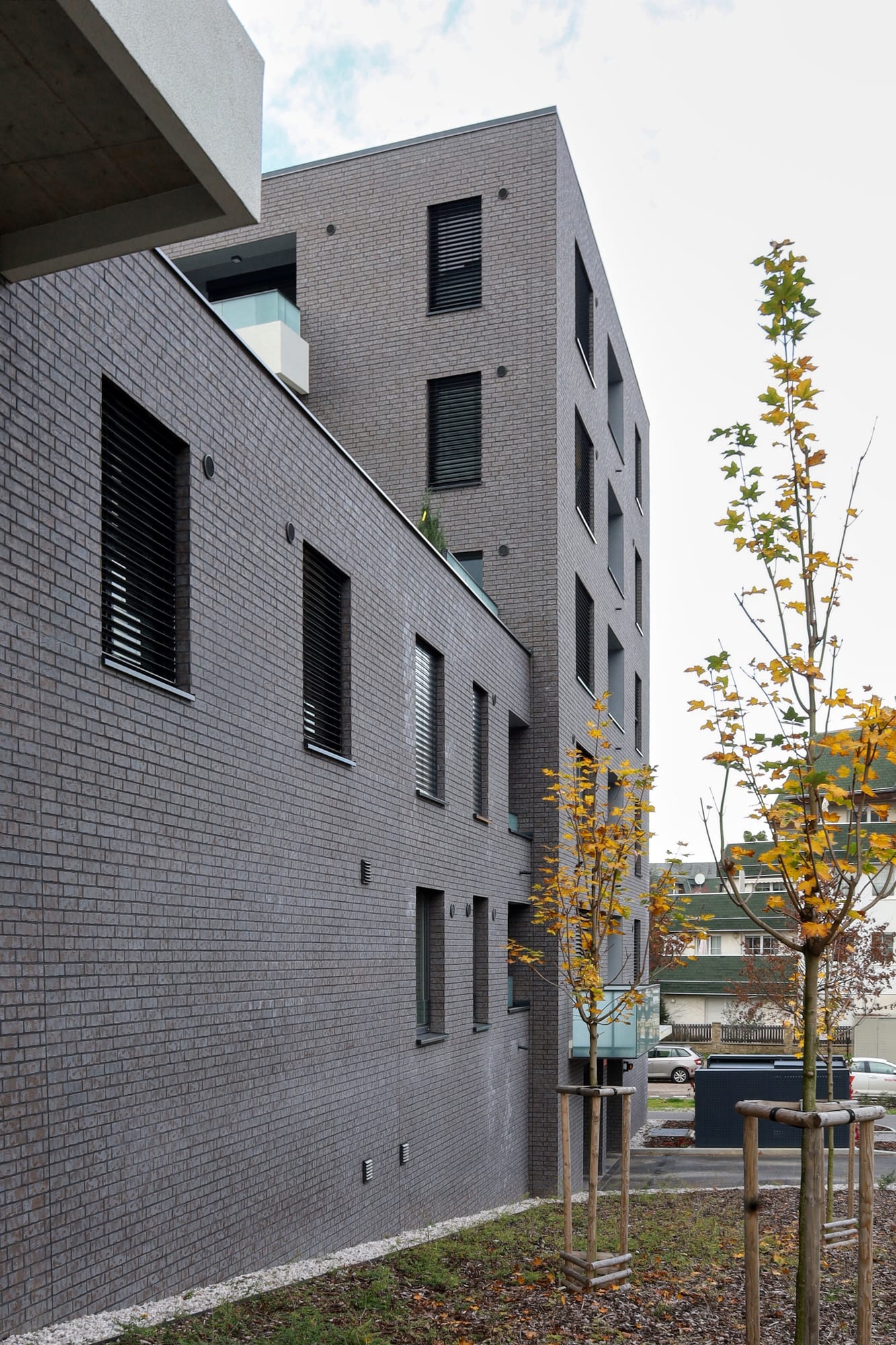 King Klinker brick slips, Ranta apartments, Prague, Czech Republic