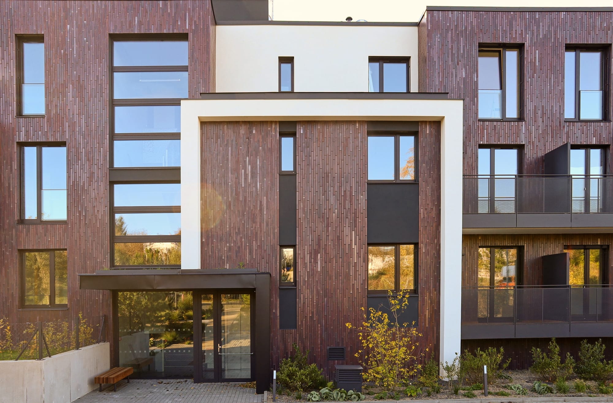 King Klinker brick slips, Residence U Boroviček, Prague, Czech Republic
