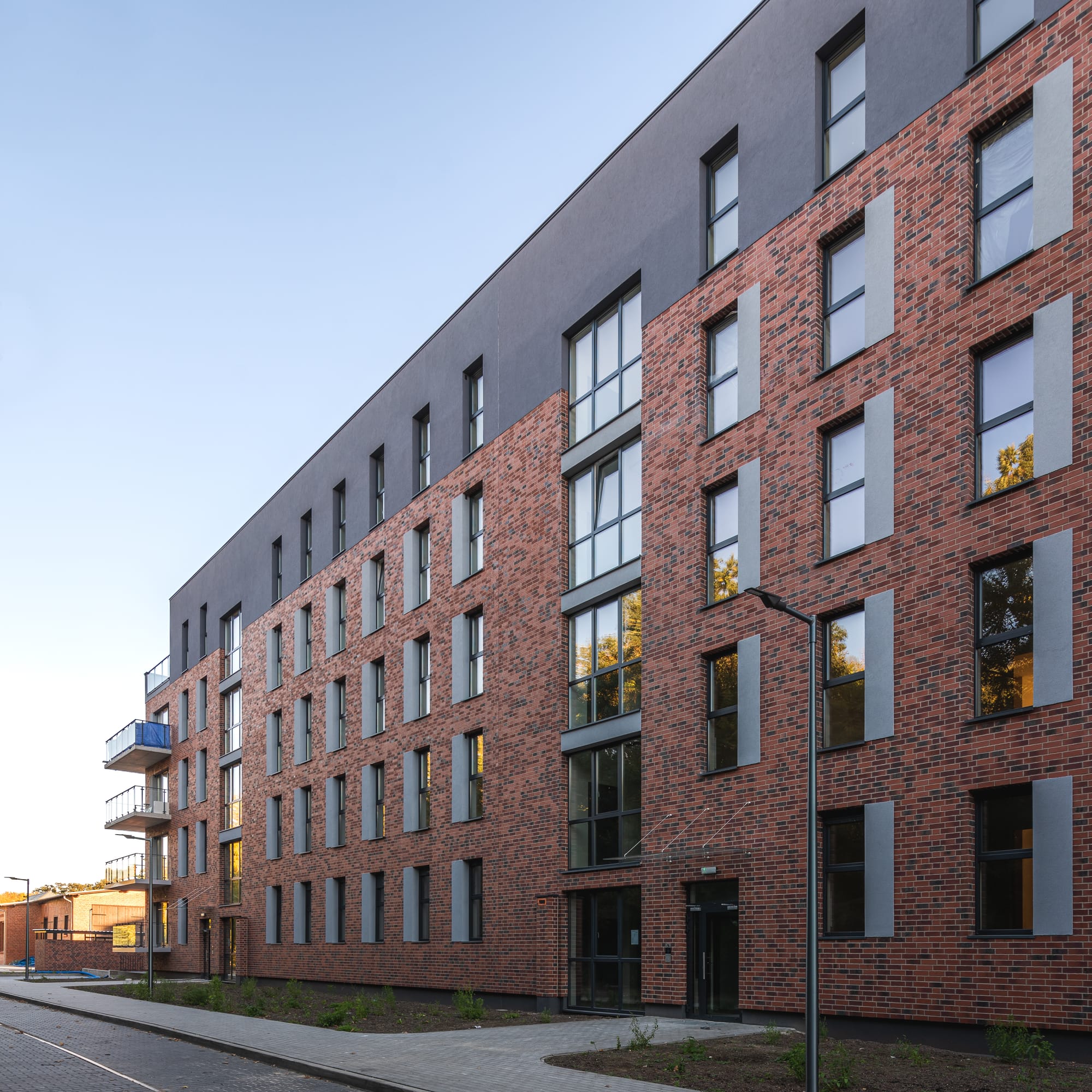 King Klinker brick slips, Sagaris Malta apartments, Poznań, Poland