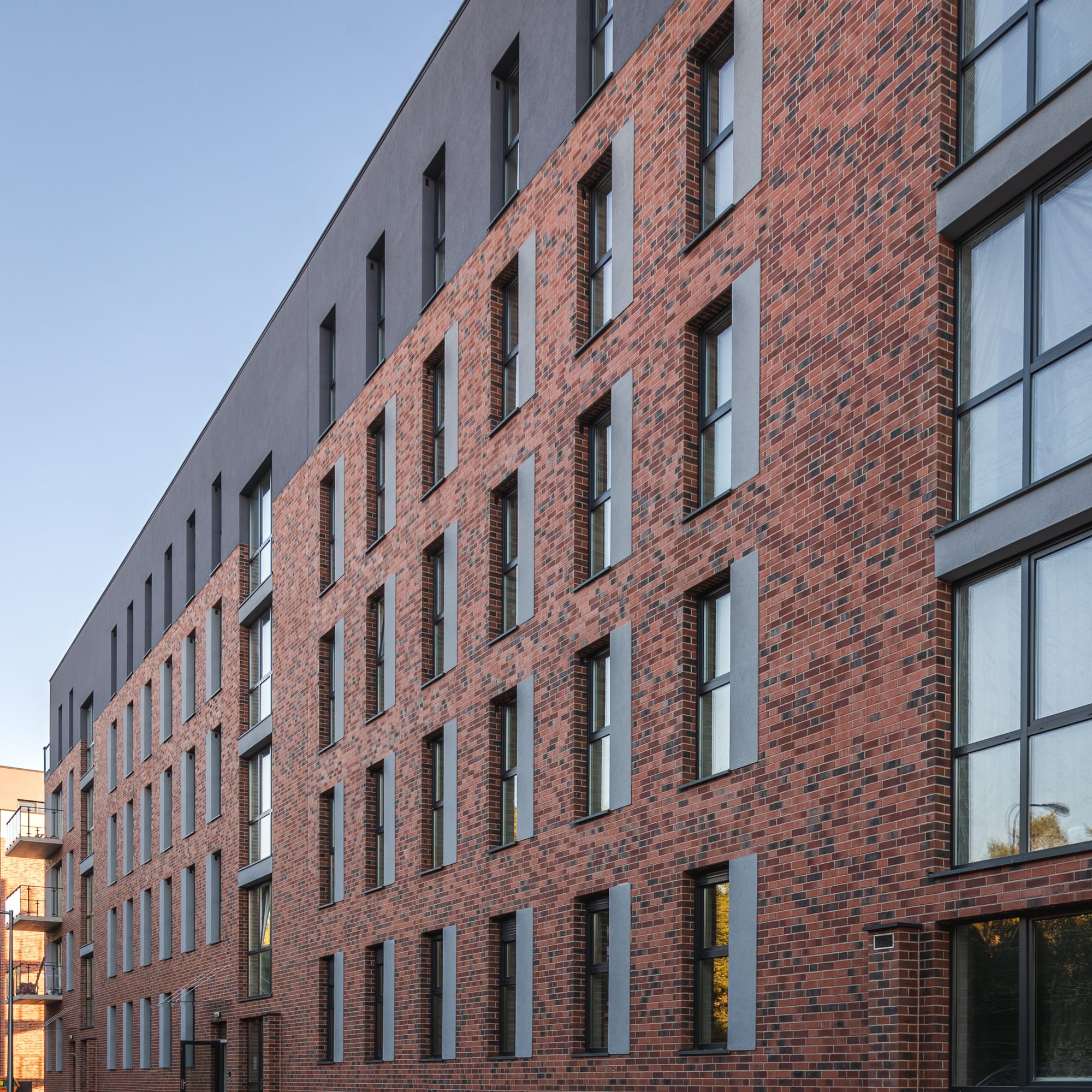 King Klinker brick slips, Sagaris Malta apartments, Poznań, Poland