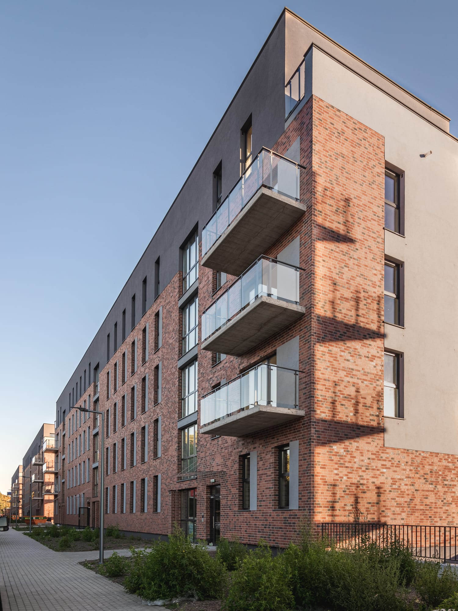 King Klinker brick slips, Sagaris Malta apartments, Poznań, Poland