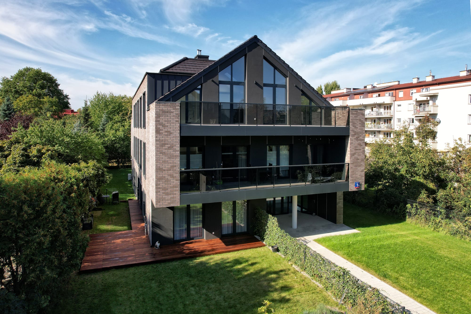 King Klinker Roman Theatre brick slips, Villa Duo, Warsaw
