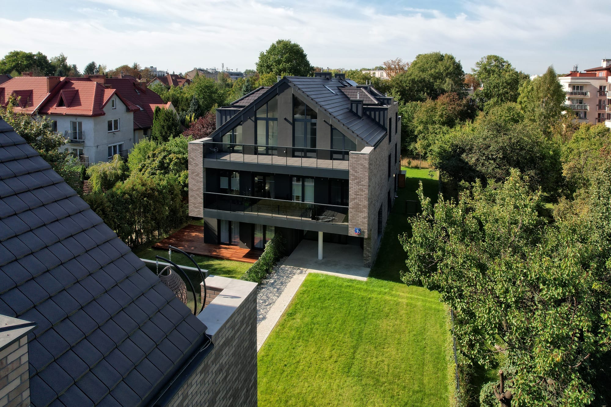 King Klinker brick slips, Villa Duo, Warsaw, Poland