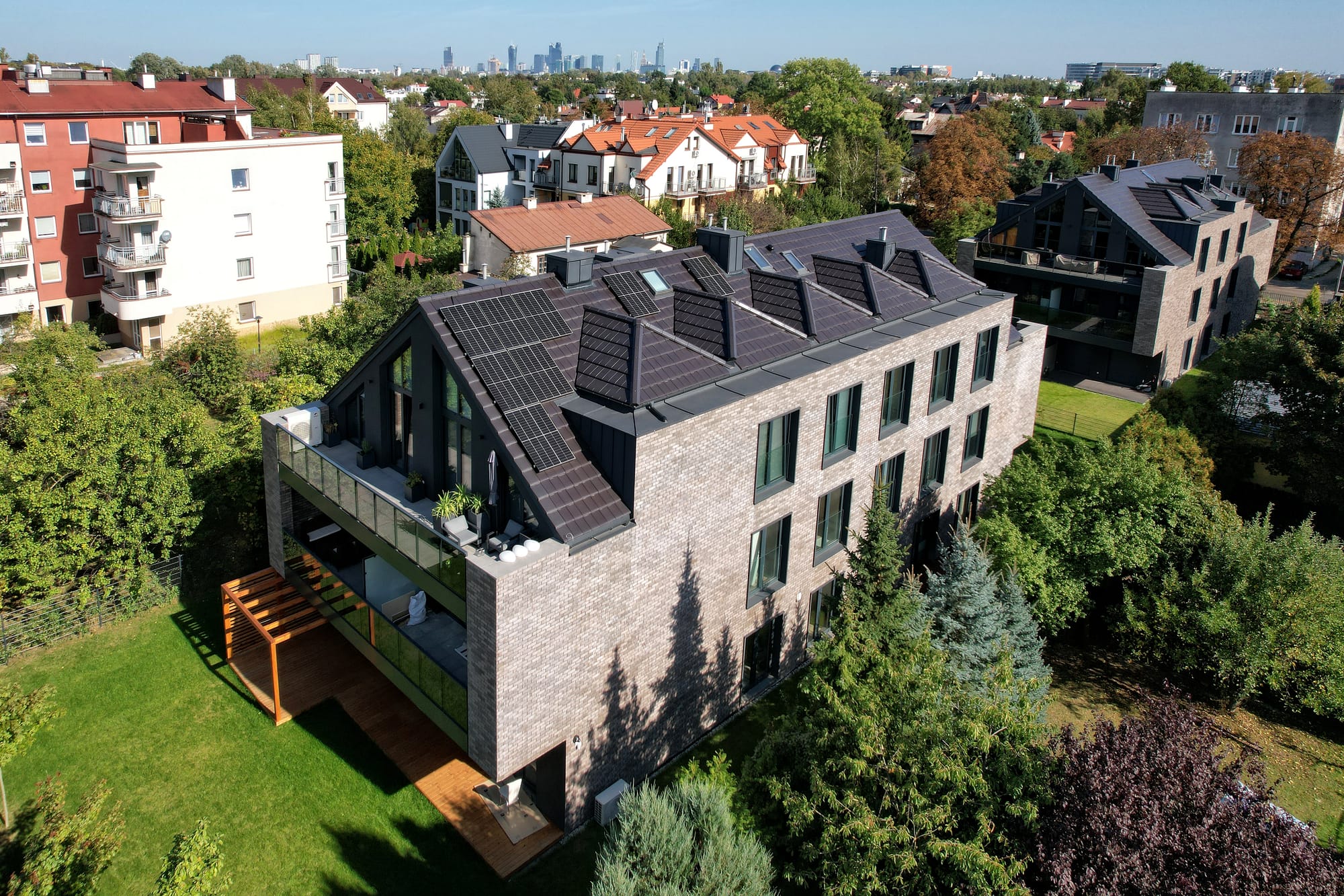 King Klinker brick slips, Villa Duo, Warsaw, Poland