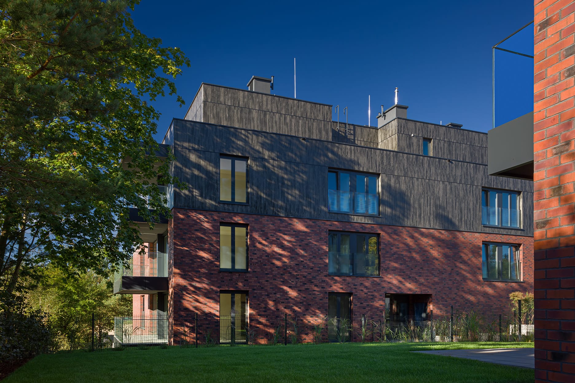 King Klinker brick slips, Warmiński Port apartments, Olsztyn, Poland