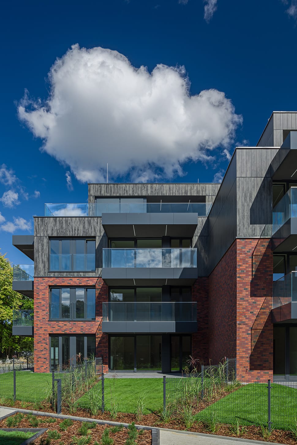 King Klinker brick slips, Warmiński Port apartments, Olsztyn, Poland