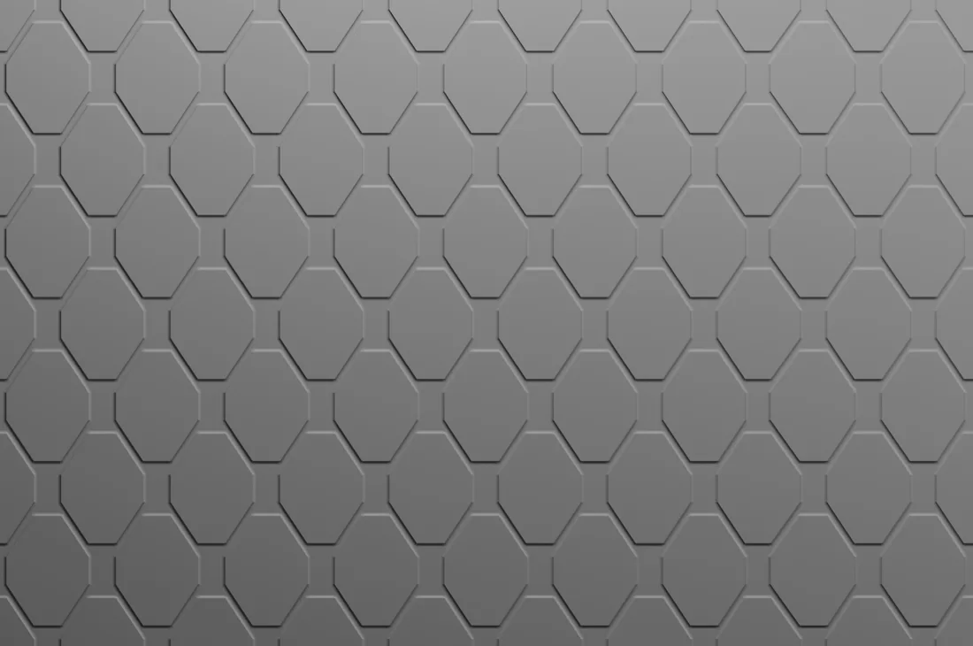 Honeycomb formliner pattern cast in concrete