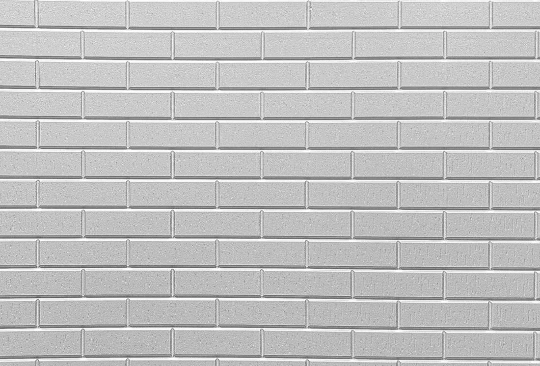 Half bond modular wire cut formliner pattern cast in concrete